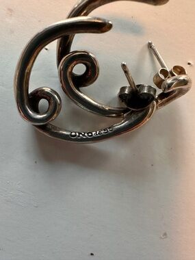 UNO de 50 Silver Swirl Earrings